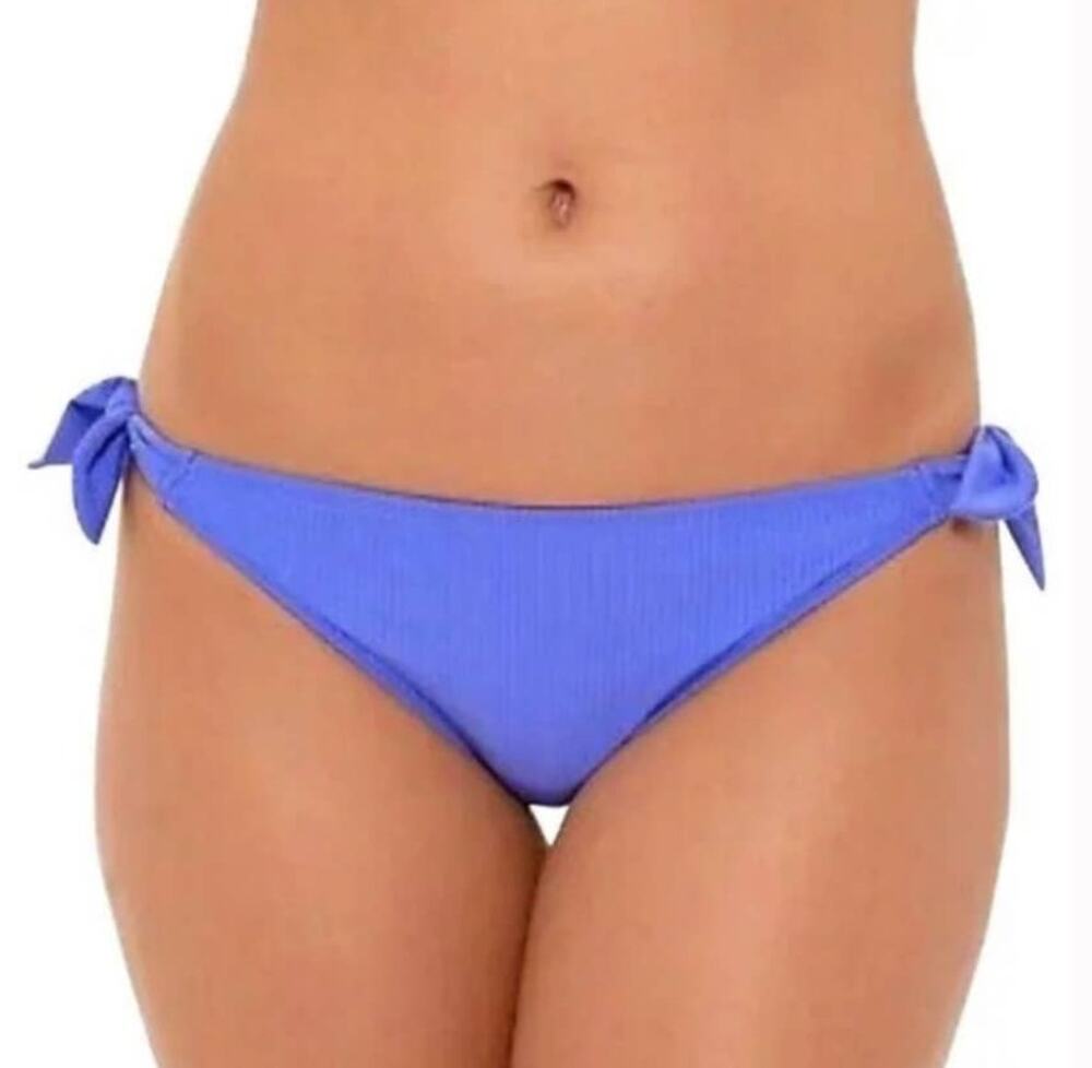 Salt & Cove Ribbed Periwinkle Side Knot Hipster Bikini Bottoms - S